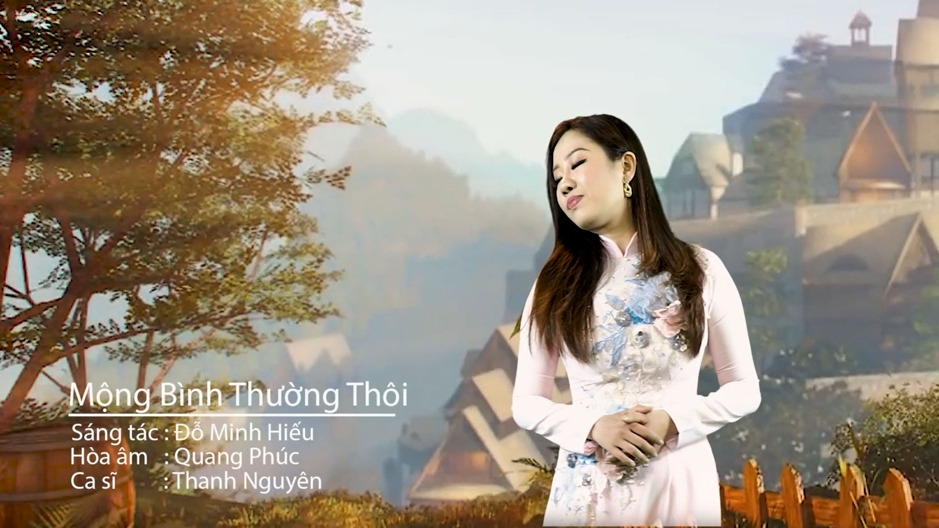 KARAOKE Mộng Bình Thường Thôi - Thanh Nguyên ( Sáng Tác : Đỗ Minh Hiếu )