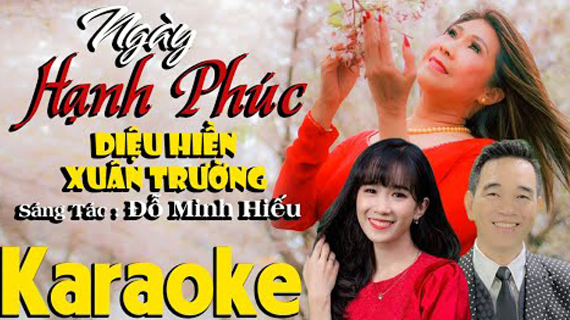 karaoke Ngày Hạnh Phúc | Diệu Hiền & Xuân Trường ( Sáng Tác : Đỗ Minh Hiếu )